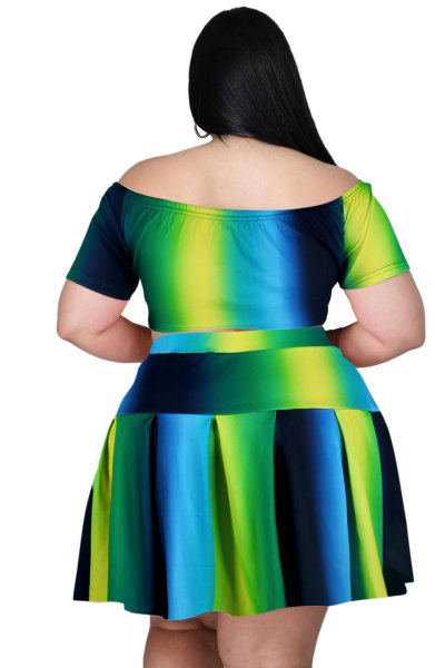 Sexy plus size women's fashion navel slim two-piece suit F292