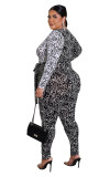 Sexy plus size women's clothing ins new fashion digital nightclub jumpsuit F282