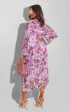 Sense Printed Bikini Swimsuit Beach Cloak Jacket Women's Three-piece Set F290