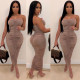 Sexy wrapped breast dress Fashion pleated nightclub dress F88