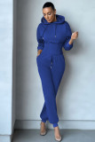 Fashion sexy solid color waist waist trousers suit two-piece suit WY6855