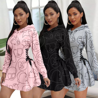 Casual fashion street dress women M8030