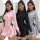 Casual fashion street dress women M8030