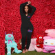 Autumn and winter hot style European and American women's sexy tight-fitting printed casual jumpsuit A8833