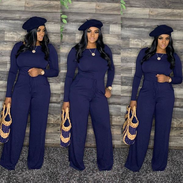 Women's hot selling hot style women's solid color jumpsuit L5059