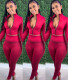 Positioning printed long-sleeved sports suit Y8062