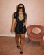 Women's V-neck sexy bust lace-up anti-car side jumpsuit LY8020