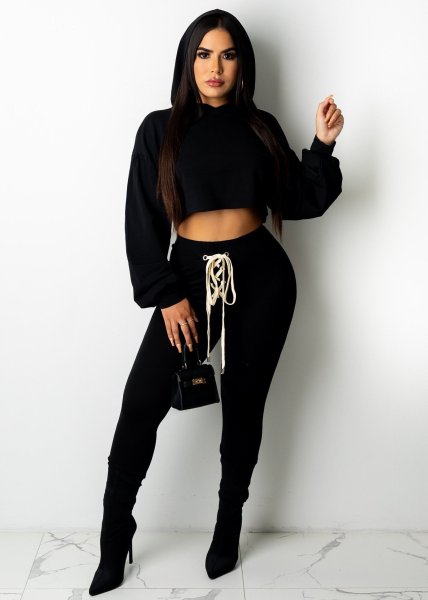 Women's fashion casual solid color strap two-piece suit OMM1277