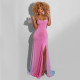 Strapless Sleeveless Slit Dress ZS8350