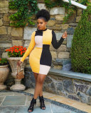 Oversized loose printed dress nightclub clothes BS10025