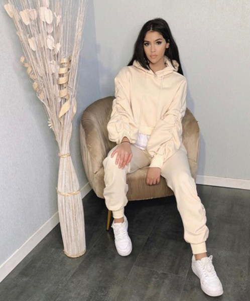 Two-piece pleated hooded personalized hem set AC9113