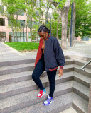 Contrasting loose casual fashion baseball uniform BK00031