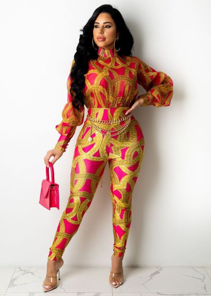 Sexy fashion printed one-piece nightclub clothes SS10050