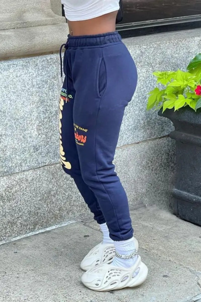 Letter print casual sweatpants BK00030