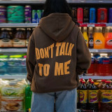 Urban casual hooded sweater Fall new back letter printed sweater QY21479