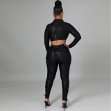 Sequin sexy fashion two-piece women's suit F148