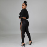 Sequin sexy fashion two-piece women's suit F148