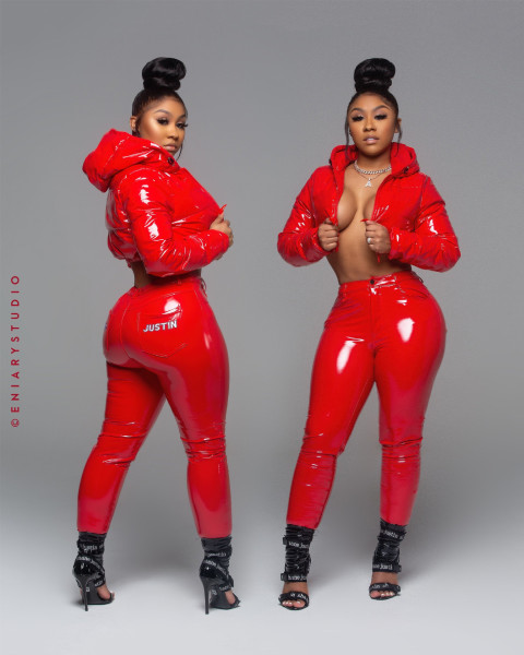 New autumn and winter fashion navel bright PU bread suit sexy down jacket cotton jacket A3295