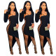 Fashion casual sexy strap solid color dress GH 070