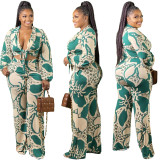 Plus size women's new large size wide leg suit BN208 