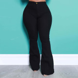 Fall/Winter Women's Fashion Commuter Denim Sweatpants PT7078