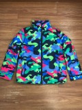 Women's clothing new men and women can wear color camouflage printing and dyeing bread jacket down jacket quilted jacket UJ4548