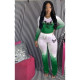 Explosive gradient pile of folds flared trousers fashion casual suit sexy women's clothing DY1091