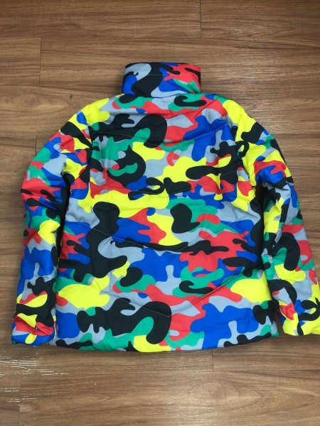 Women's clothing new men and women can wear color camouflage printing and dyeing bread jacket down jacket quilted jacket UJ4548