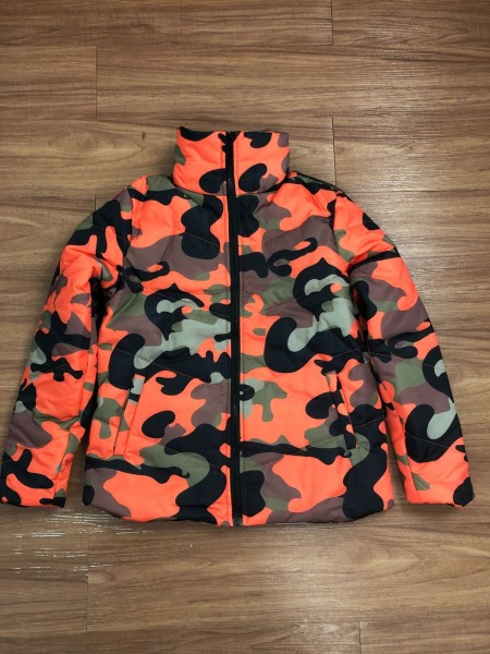 Women's clothing new men and women can wear color camouflage printing and dyeing bread jacket down jacket quilted jacket UJ4548