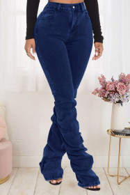 Heap of denim trousers pleated trousers JLX3518