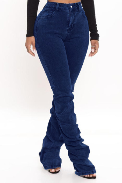 Heap of denim trousers pleated trousers JLX3518