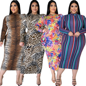 Sexy fashion plus size women's slim dress SMR10603