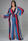 Sexy fashion plus size women's V-neck jumpsuit SMR10604
