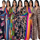 Sexy fashion plus size women's V-neck jumpsuit SMR10604