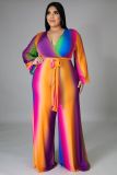 Sexy fashion plus size women's V-neck jumpsuit SMR10604