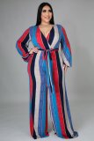 Sexy fashion plus size women's V-neck jumpsuit SMR10604
