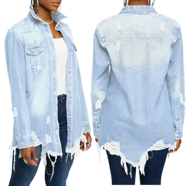 Sexy fashionable women's denim jacket SMR9642