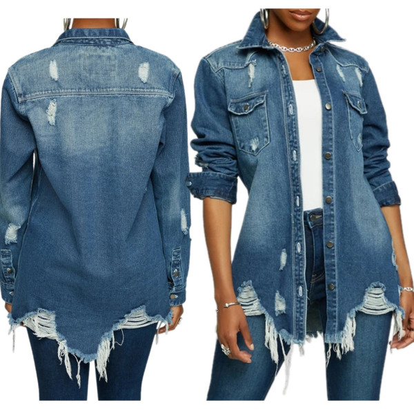 Sexy fashionable women's denim jacket SMR9642