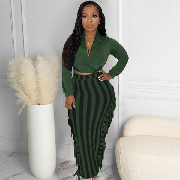 Cute and sexy two-piece skirt suit S66316