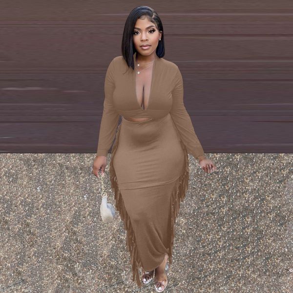Cute and sexy two-piece skirt suit S66316