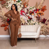 Women's 2021 autumn and winter new fashion casual small suit two-piece suit S90089