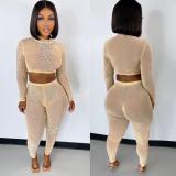 Sexy Slim Hot Rhinestone Hot Two Piece Set UK2239