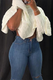 2021 autumn solid color short shawl top MY070