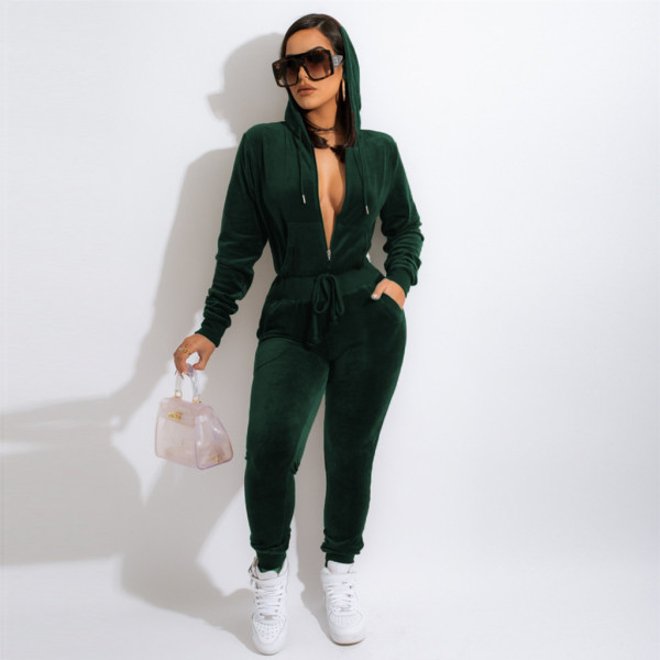 Korean velvet sexy fashion two-piece women's suit F162