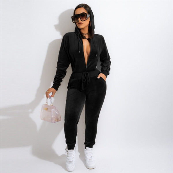 Korean velvet sexy fashion two-piece women's suit F162