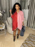2021 autumn and winter hot sale ladies over size loose denim shirt skirt irregular denim skirt G0422