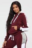 Sweater stitching autumn and winter new fashion casual suit DY1099