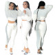 New style plush double-sided velvet stitching fashion women's two-piece suit F157