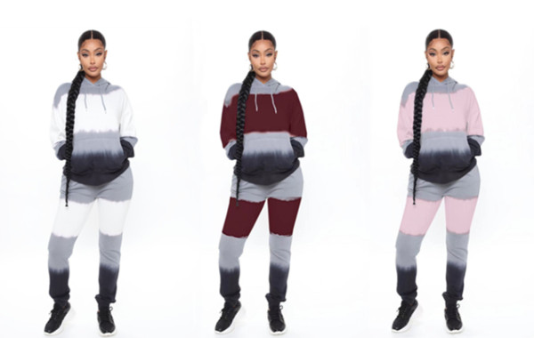 Sweater positioning gradient autumn and winter fashion casual suit DY1101