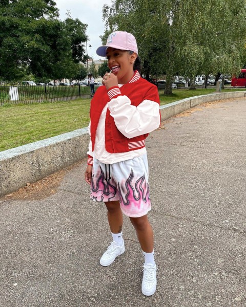 Fashion hip-hop style stitching threaded zipper baseball uniform jacket L21920